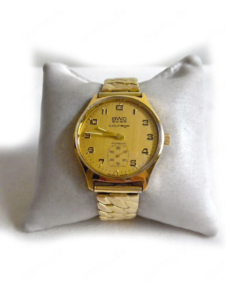 Goldene BWC Armbanduhr