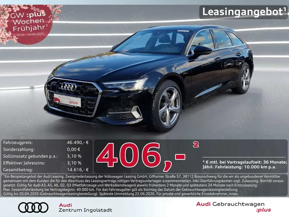 Audi A6 Avant 45 TFSI MATRIX AHK ACC 19" KAM advanced