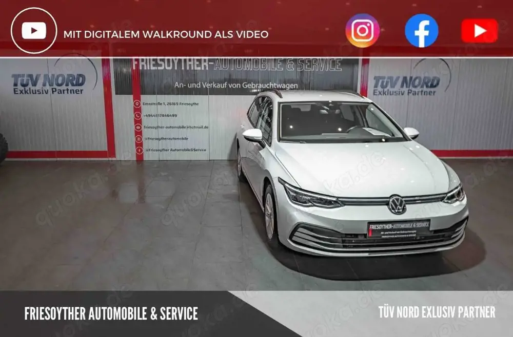 Volkswagen Golf VIII Variant 2.0 TDI Life DSG AHK LED Massa