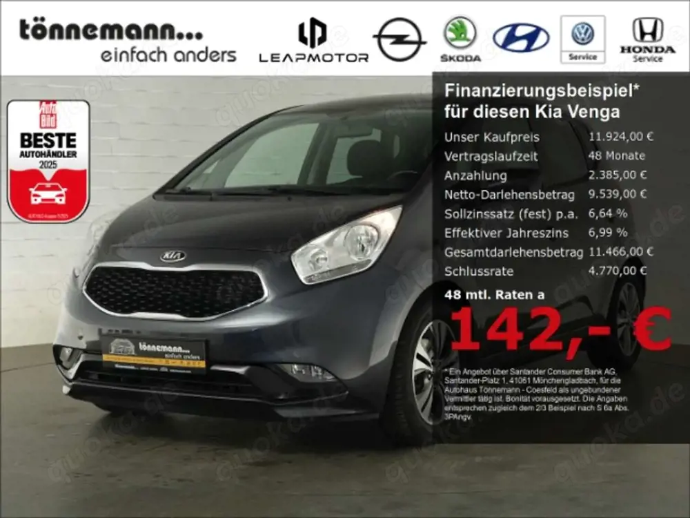 Kia Venga DREAM TEAM AT+AHK+NAVI+RÜCKFAHRKAMERA+SITZHEIZUNG+