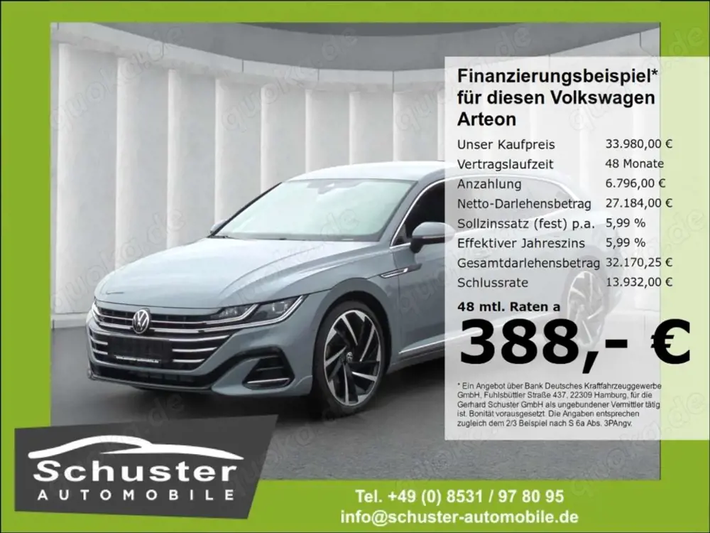 Volkswagen Arteon SB R-LINE 4Mot TDI*AHK 360°Ka DCC Massage