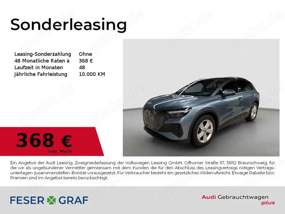 Audi Q4 e-tron 40 LED/Klima-P/Sportsitze/Audi Sound/20 Zol