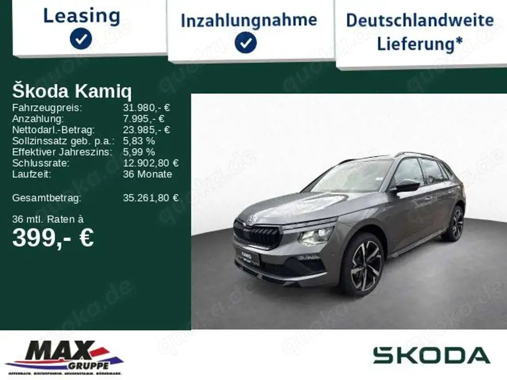 Skoda Kamiq Monte Carlo 1.0TSI 85kW MATRIXLED*PANO*KAM