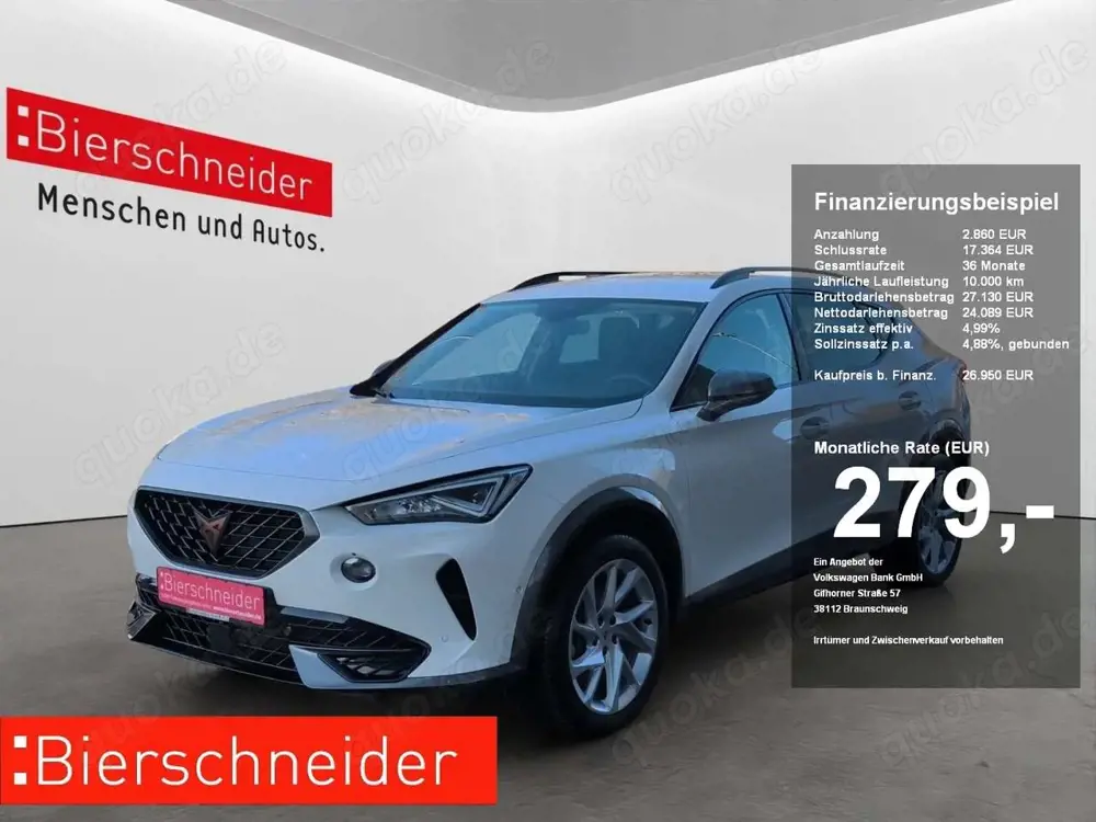 CUPRA Formentor 1.5 TSI LED 18 FULL-LINK PARKLENK ACC SHZ KEYLESS