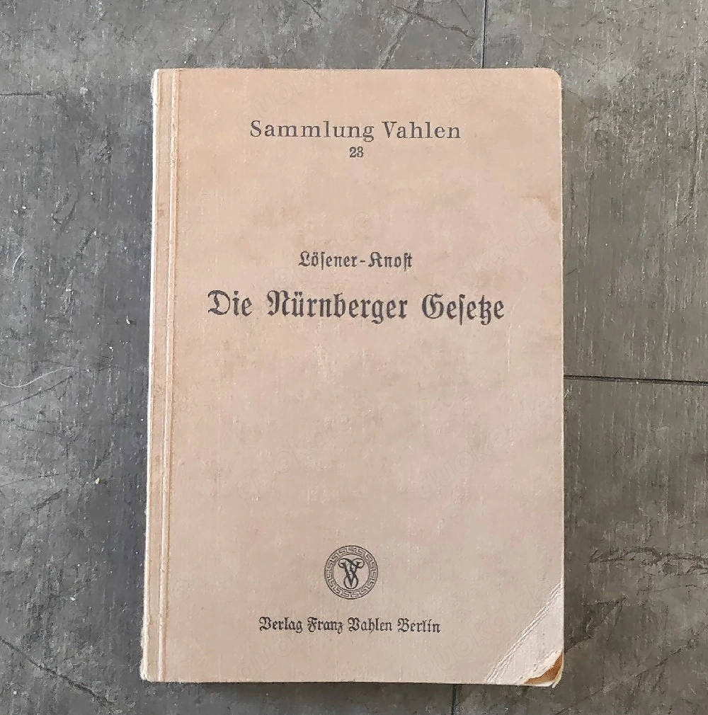 Die Nürnberger Gesetze von 1936