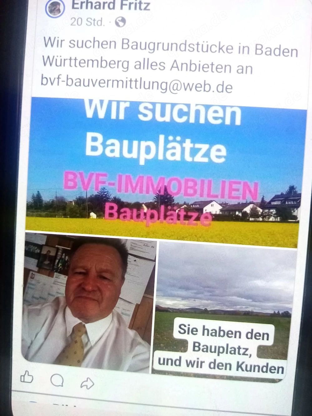 Wir suchen Baugrundstücke in Baden Württemberg 