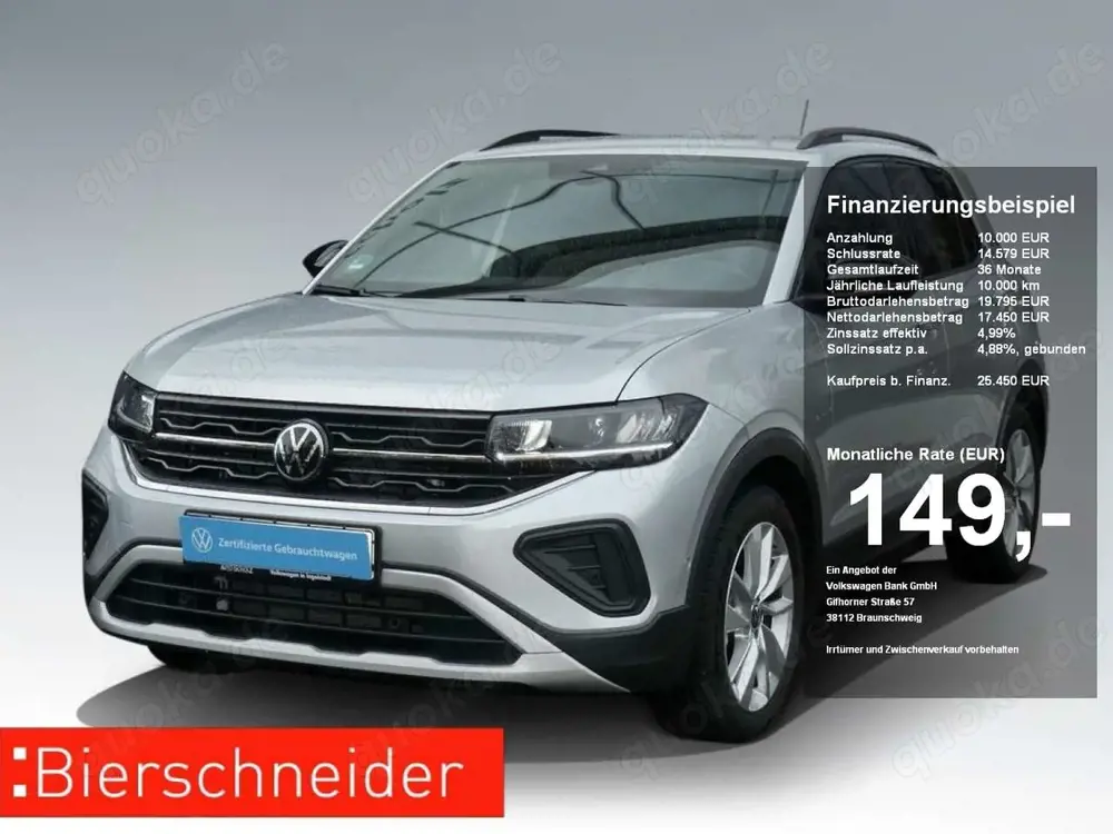 Volkswagen T-Cross 1.0 TSI DSG Goal NAVI REAR VIEW APP-CONNECT