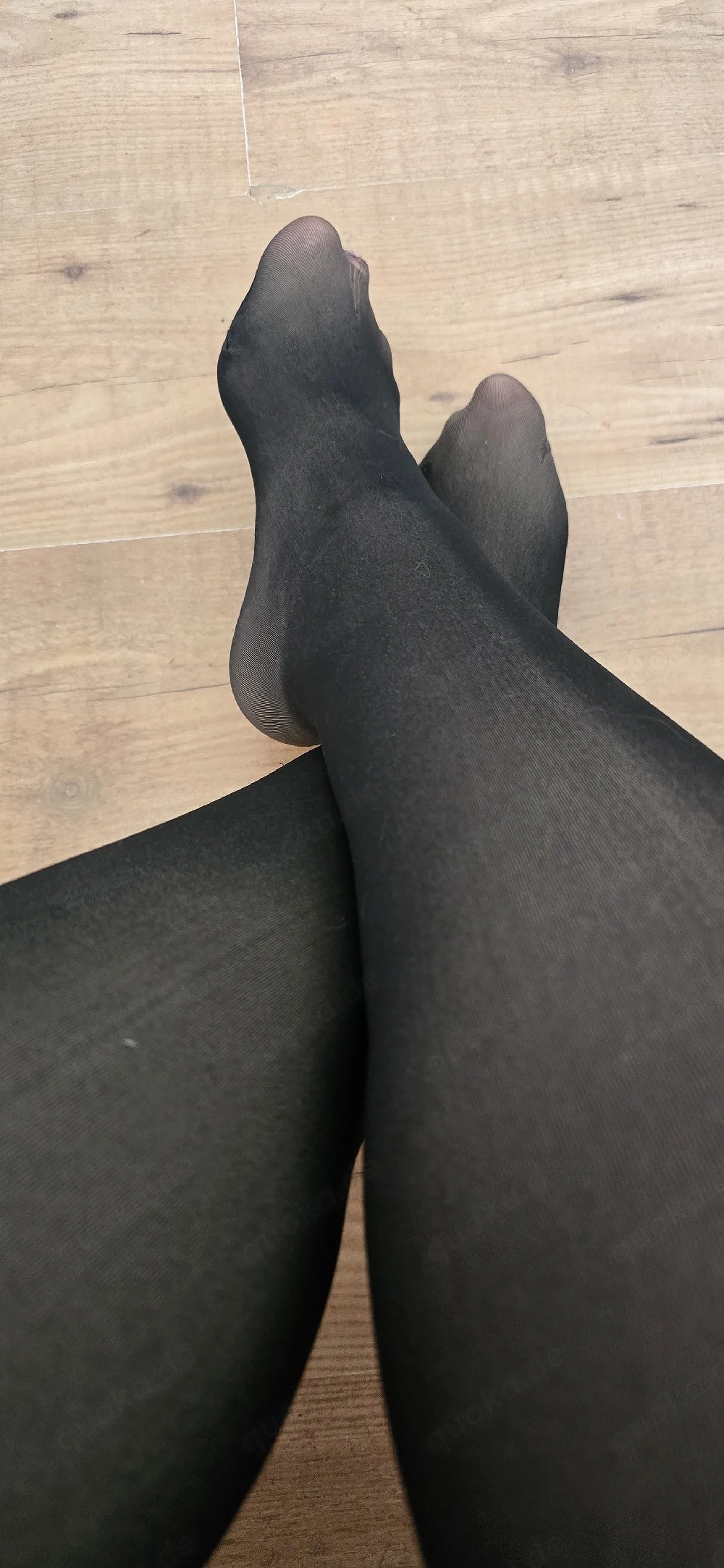 Getragene leicht gefütterte Strumpfhose