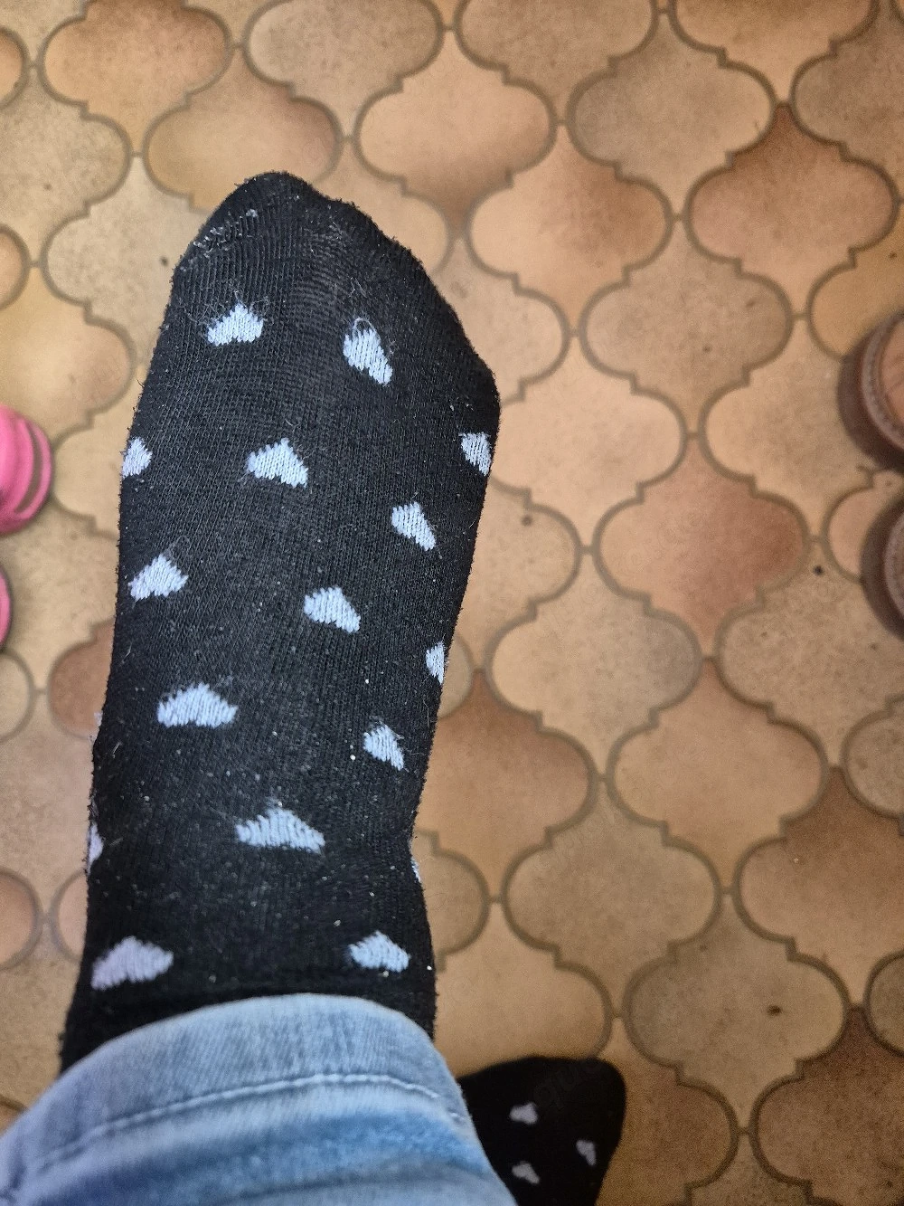 Socken getragen 