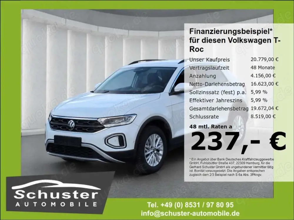 Volkswagen T-Roc Life 1.0TSI*LED+ Navi digCockp SHZ VKZ-Erk