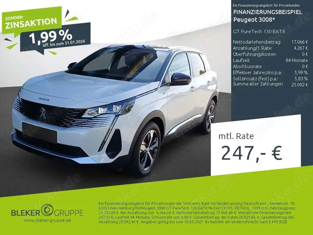 Peugeot 3008 GT PureTech 130 EAT8