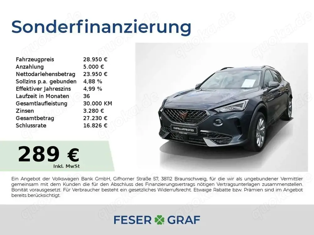 CUPRA Formentor 2.0 TSI NAVI/STANDH/KAMERA