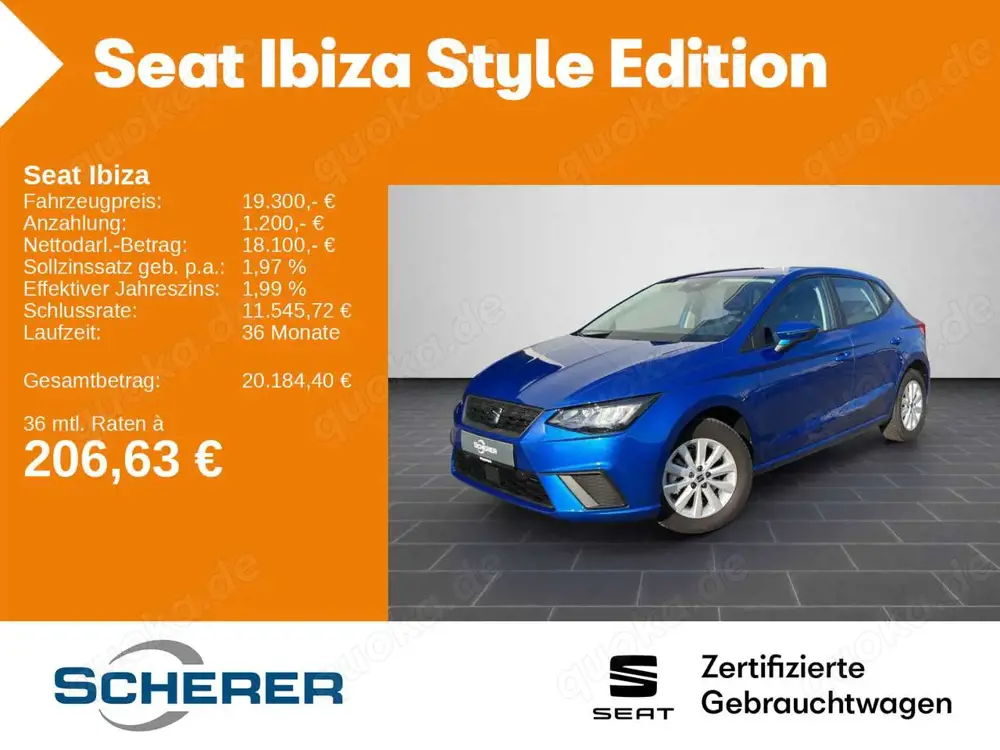 SEAT Ibiza 1.0 TSI Style Edition OPF