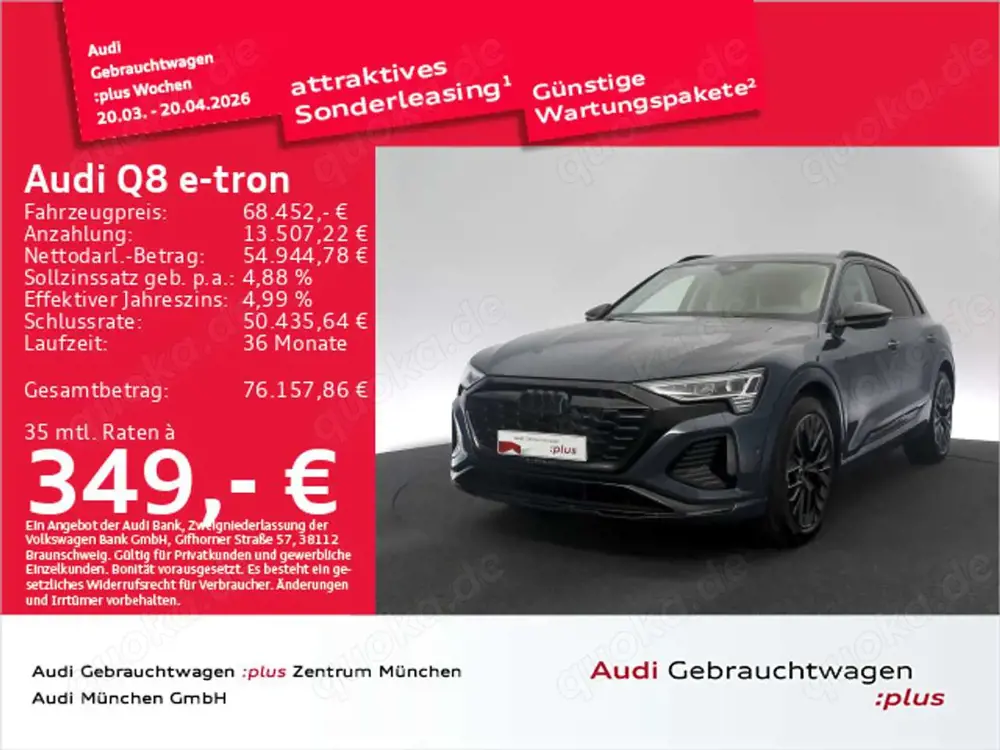 Audi Q8 e-tron 55 qu. UPE:120" Pano/Matrix/AHK/BO