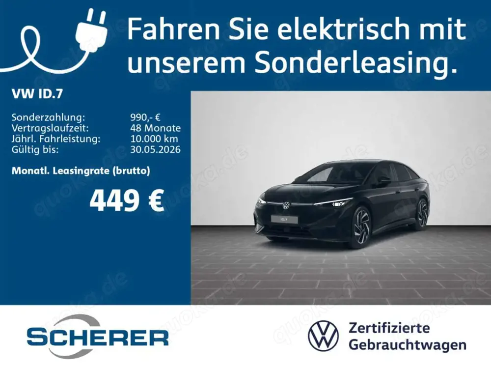Volkswagen ID.7 Pro BLACK STYLE MATRIX 360°KAMERA AHK