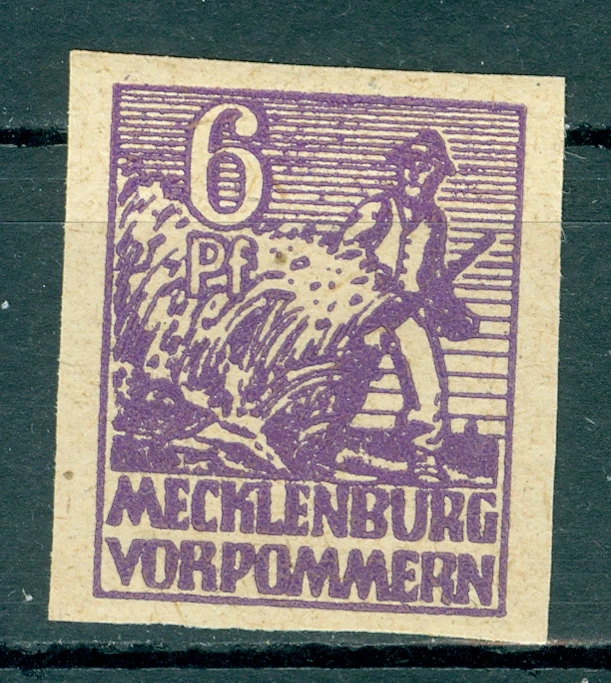 Sowjetische Zone (Mecklenb.-Vorp.) postfrisch Nr. 33 ungezähnt o