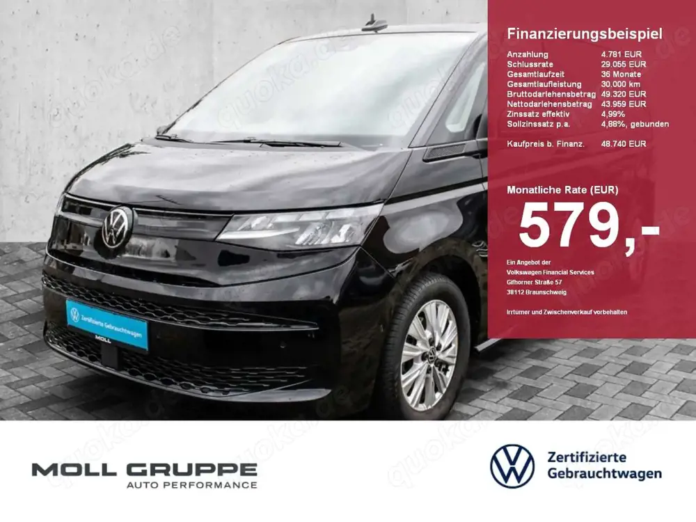 Volkswagen T7 Multivan 2.0 TDI DSG AUT KAM LED NAVI PARKASS