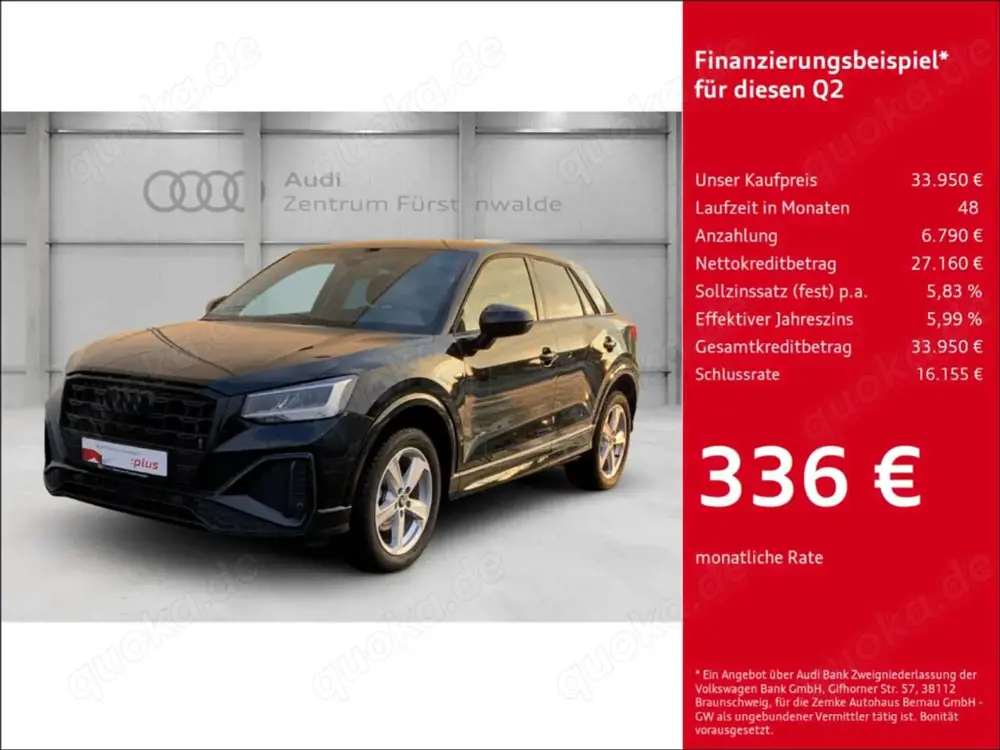 Audi Q2 35 TFSI S tronic S line Navi Digitales Cockpit Sou