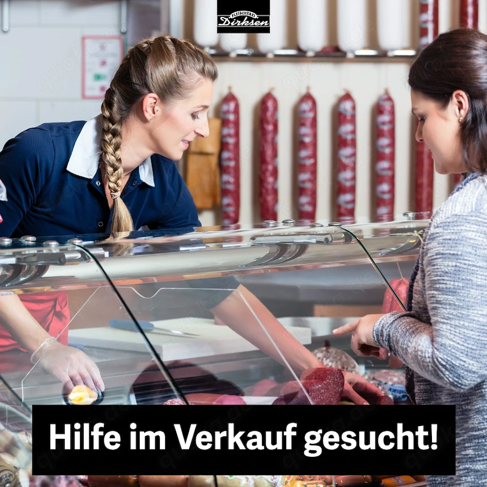 Verstärkung im Fleischereifachverkauf