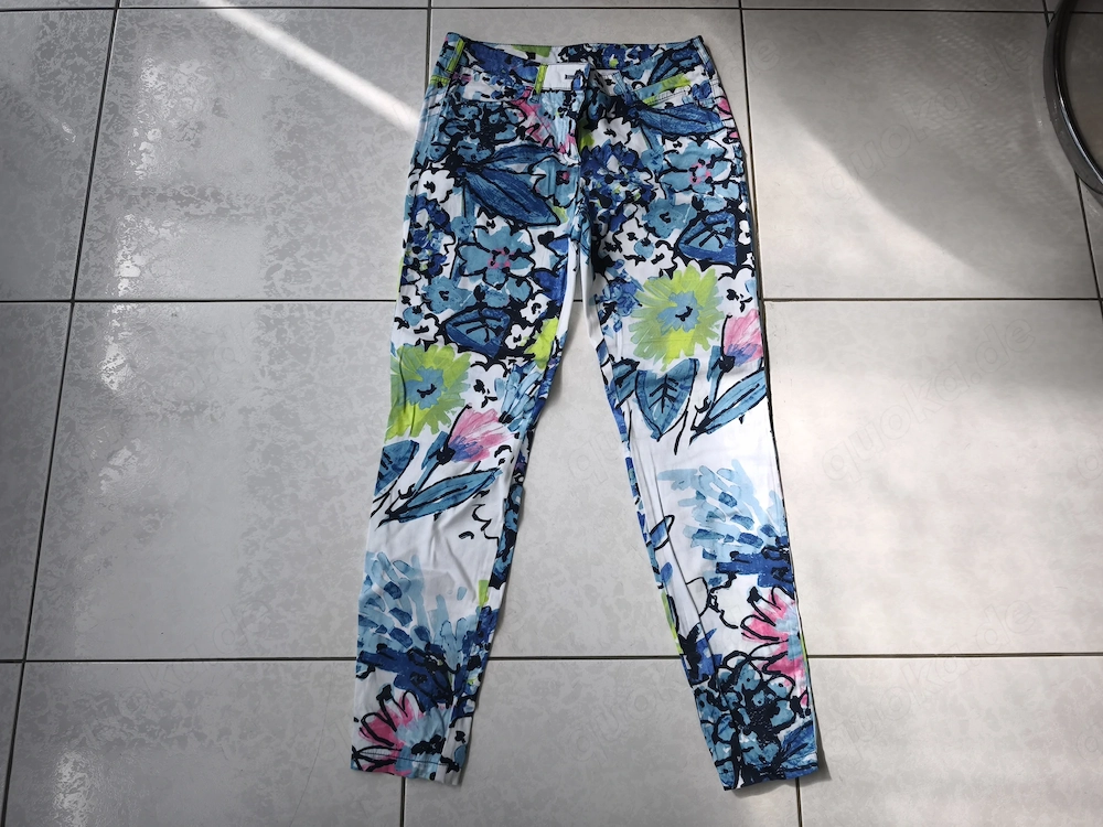Marc Aurel Damen Hose 38 Blumenhose Muster Wenig getragen, schön