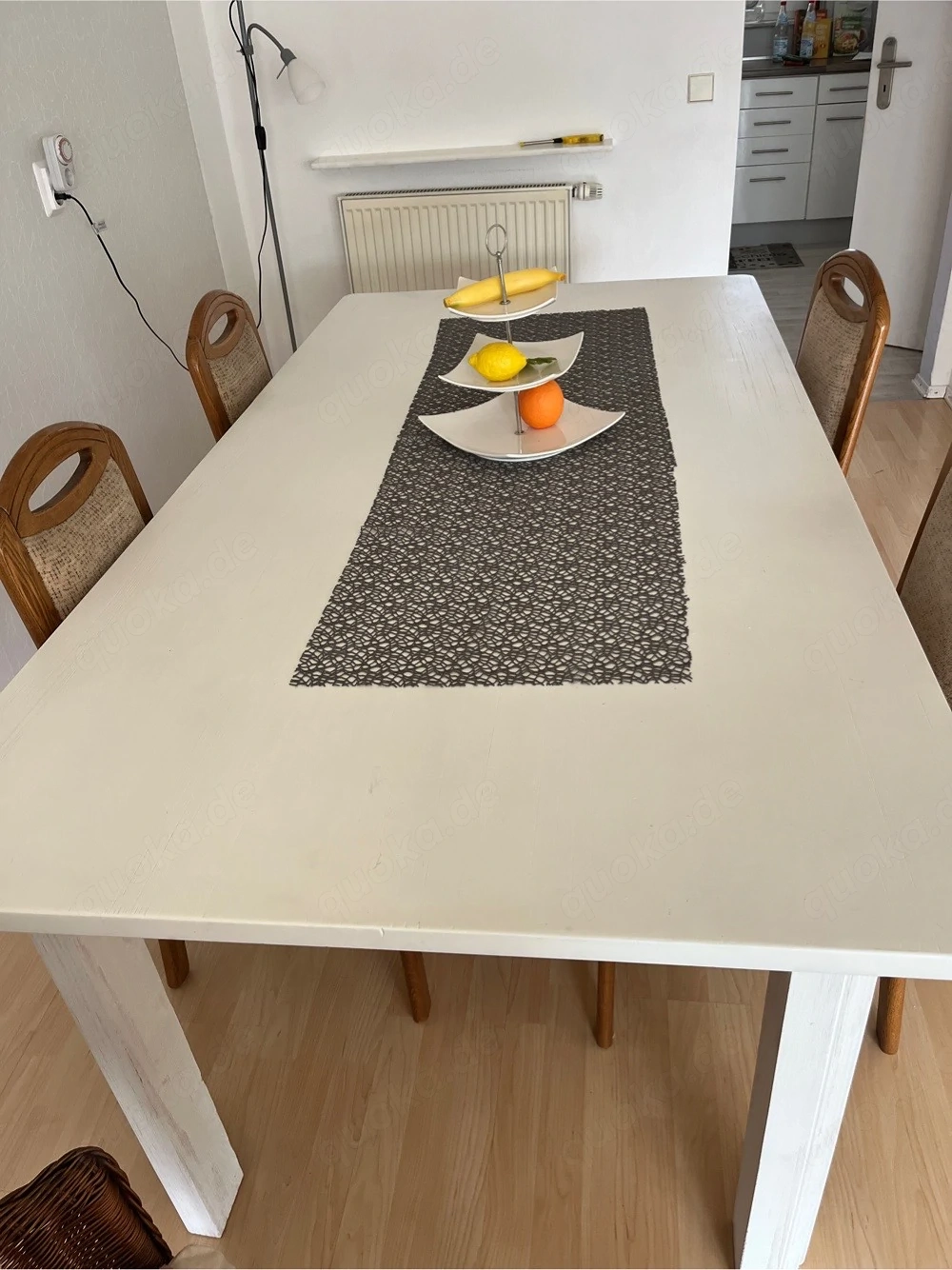 Esstisch Holz massiv weiß