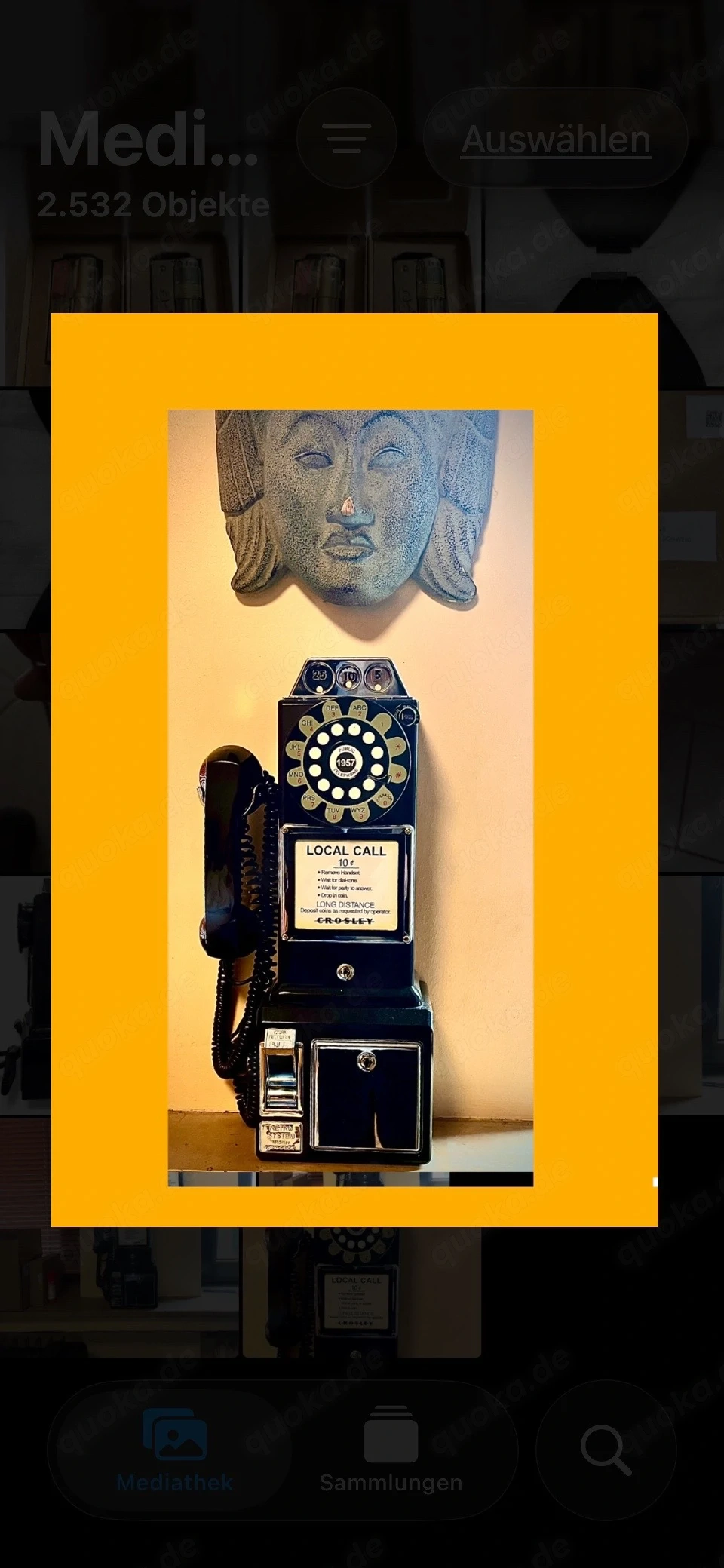 Wall Phone 1950 mit Münzeinwurf voll funktionstüchtig !