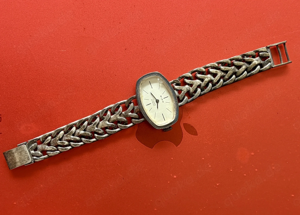 ZICO Uhr mit massivem Silber-Armband 51,3 Gramm, 835er Silber