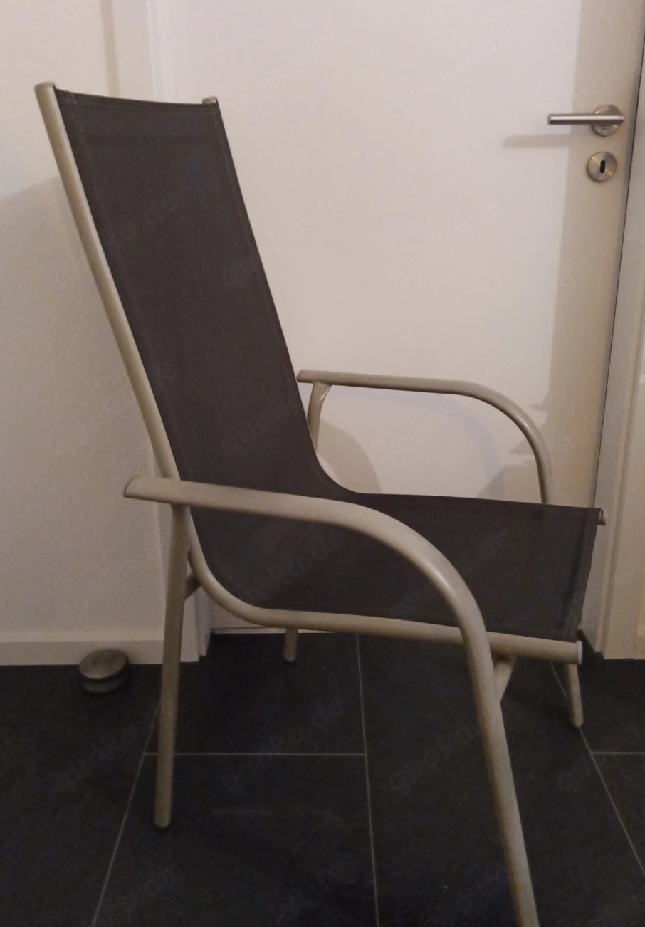 Balkon Stühle Gartenstühle Hochlehner Anthrazit 