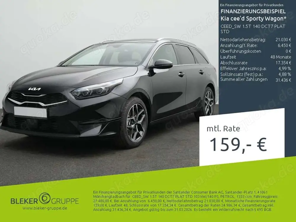 Kia Ceed SW / cee'd SW CEED_SW 1.5T 140 DCT7 PLAT STD