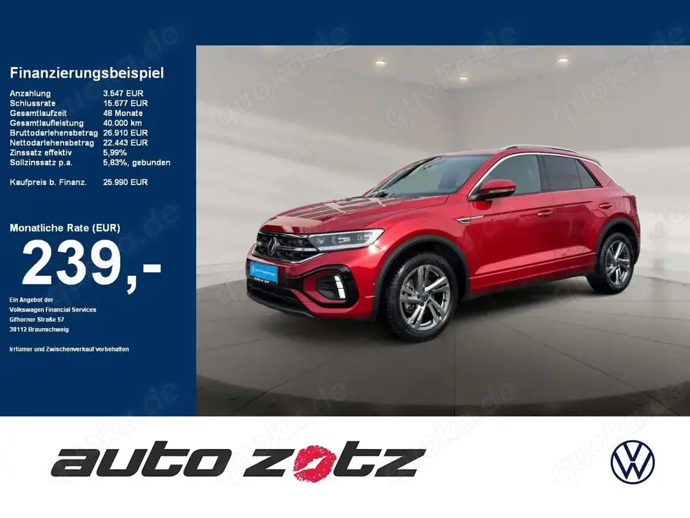 Volkswagen T-Roc R-Line 1.0 TSI LED-Plus Navi ACC SHZ,