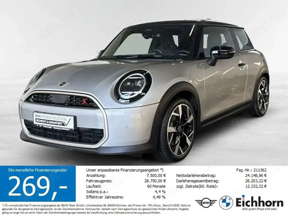 MINI Cooper S 3-Türer *HUD.JCW Sportsitze.LED-SW*