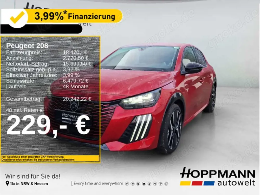 Peugeot 208 GT 1.2T*360°*KLIMAAUT*LED*ACC*