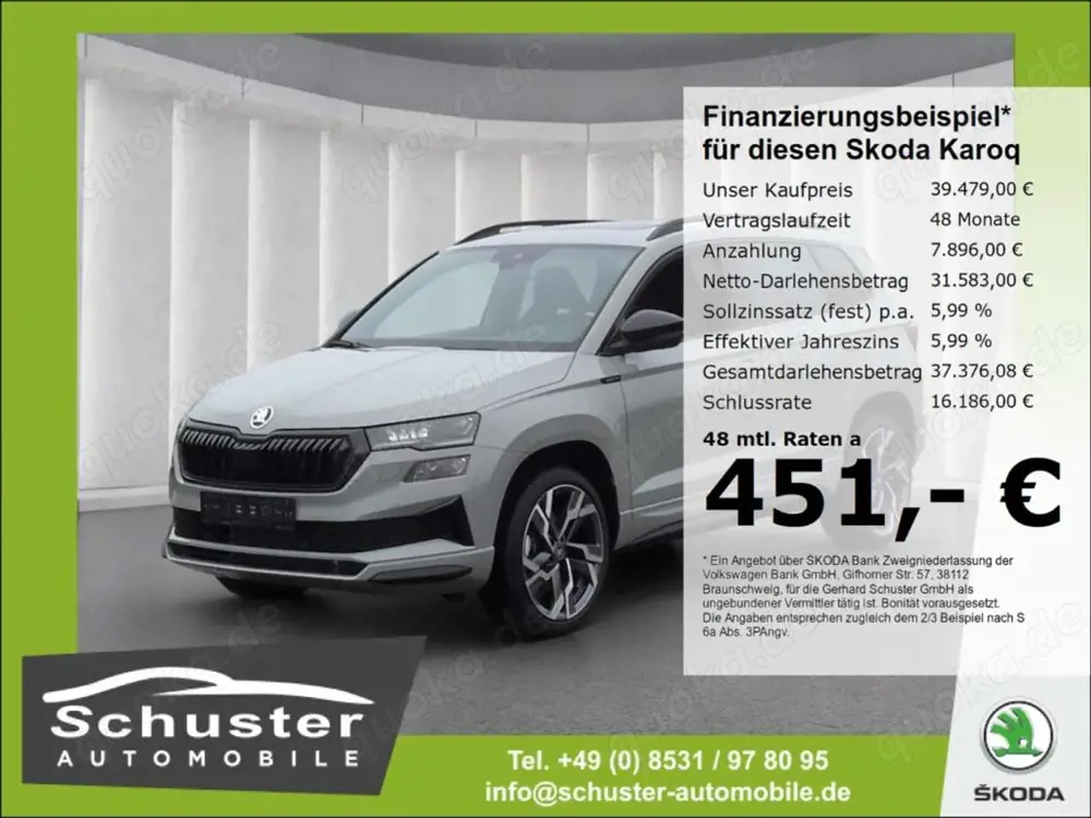 Skoda Karoq SPORTLINE 1.5TSI*DSG AHK Panodach ACC 19*