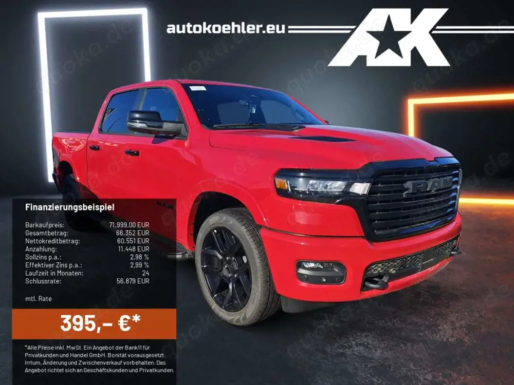 Dodge RAM 1500 Laramie Night ACC SITZBELÜFTUNG PANO