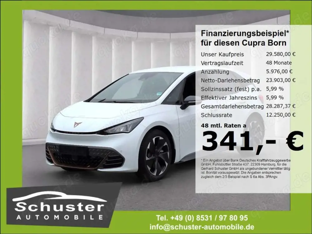 CUPRA Born eBOOST 231PS*ACC R-Kam Navi VKZ-Erk SHZ 19*