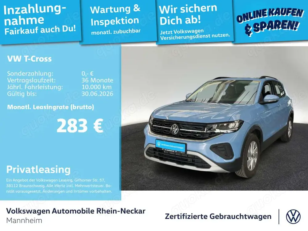 Volkswagen T-Cross 1.0 TSI Life DSG GAR2029 Navi PDC LED uv