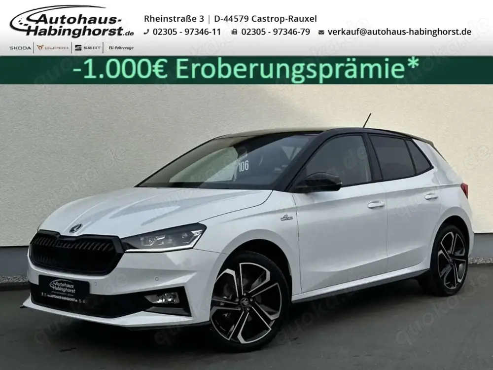 Skoda Fabia IV 1.0 TSI DSG Monte Carlo LED ACC SHZ USB Sunset