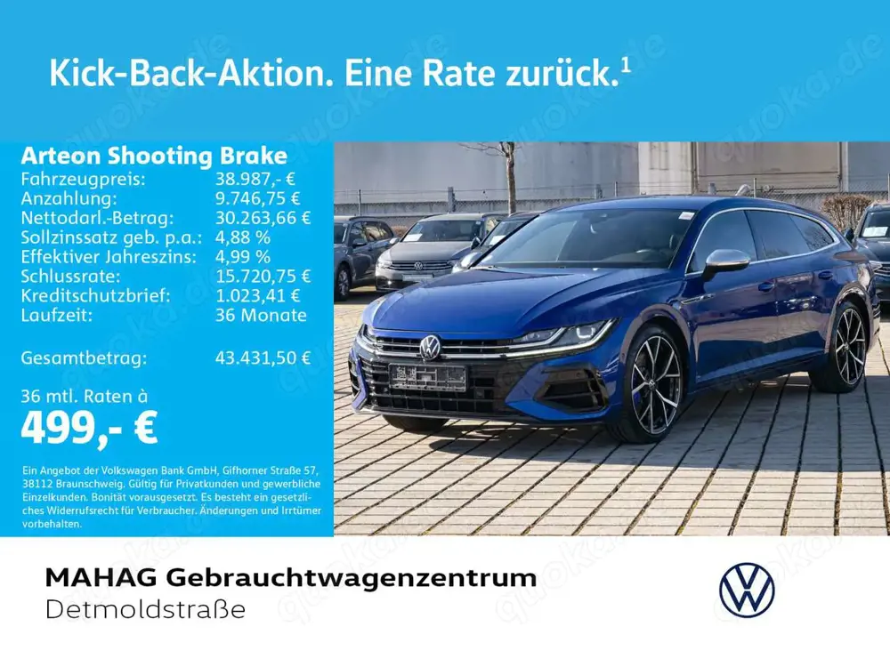 Volkswagen Arteon R 2.0 TSI 4Mot. AHK Leder