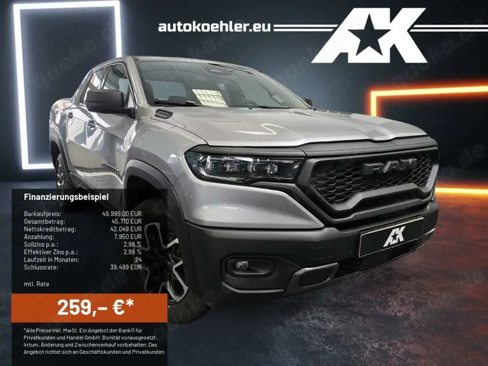 Dodge RAM PAGE Rebel 2.2 HK, 10.3 Zoll Display