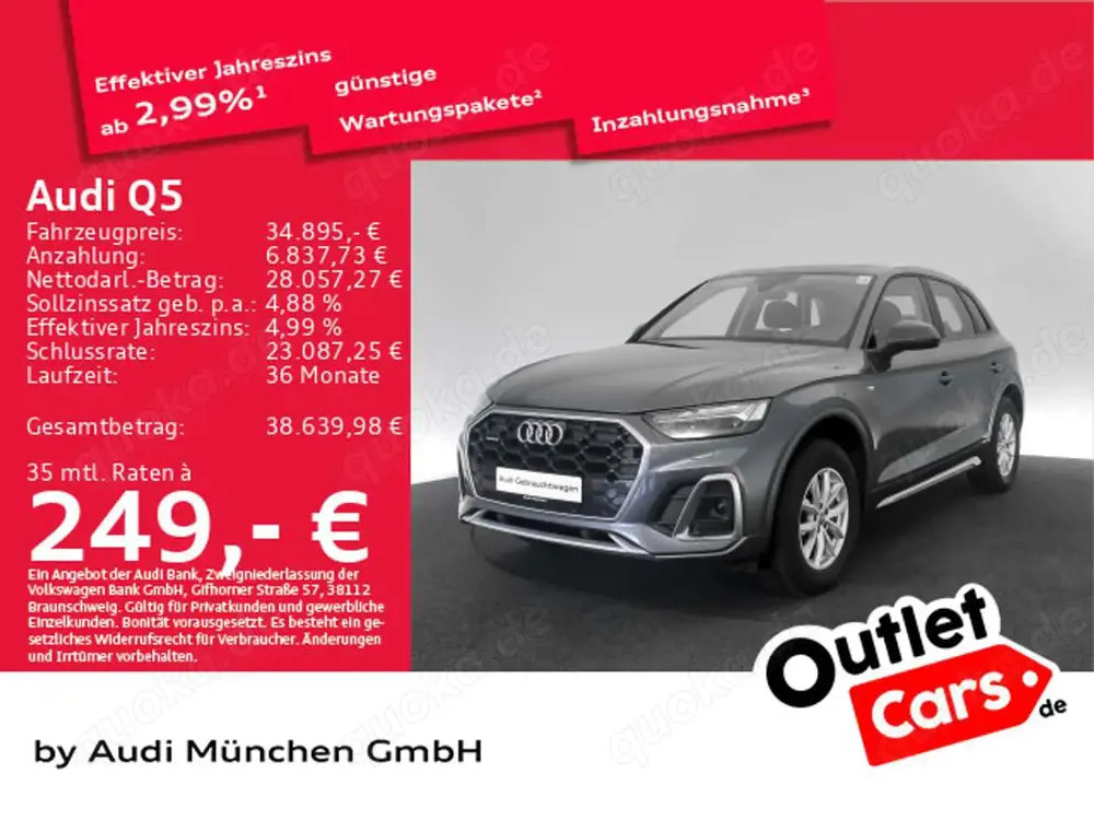 Audi Q5 40 TDI qu. S tronic S line Pano/Matrix/AHK