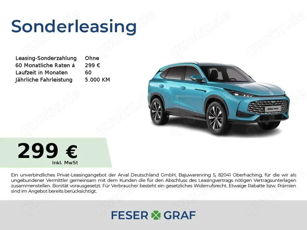 MG HS Hybrid+ Luxury*Preis nur mit Finanzierung*