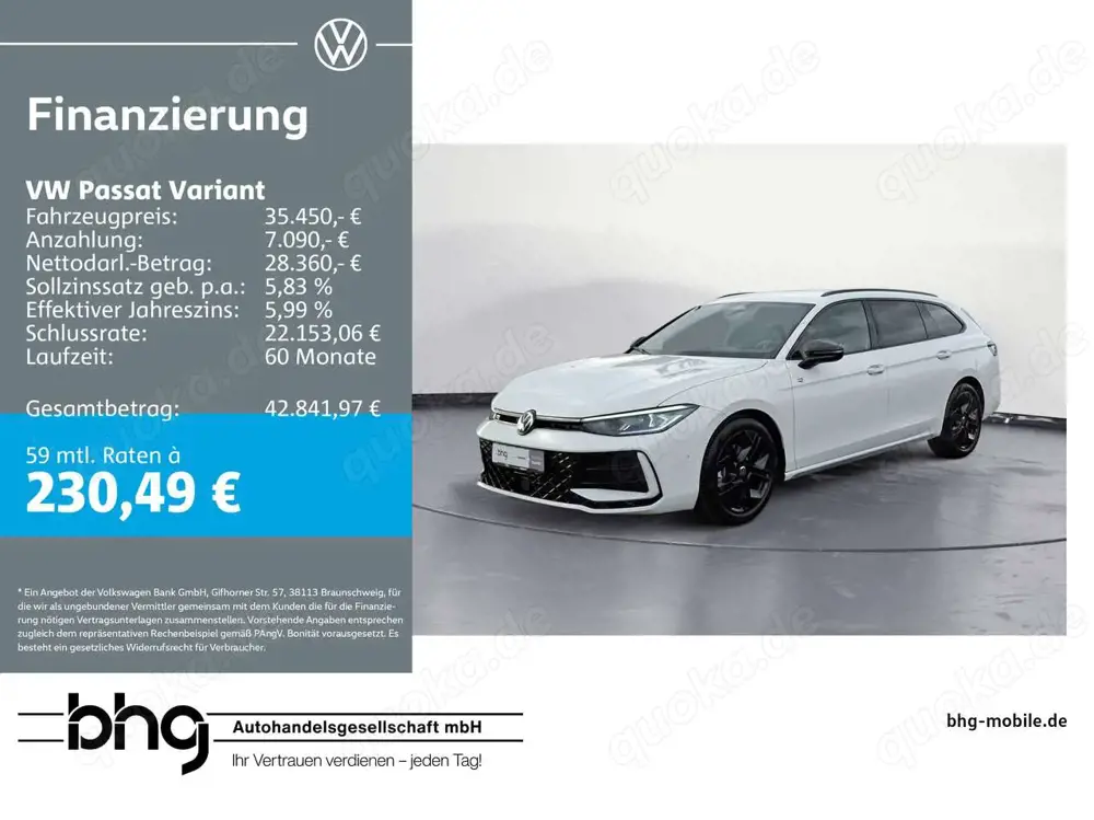 Volkswagen Passat Variant 2.0TDI DSG R-Line BlackStyle AHK