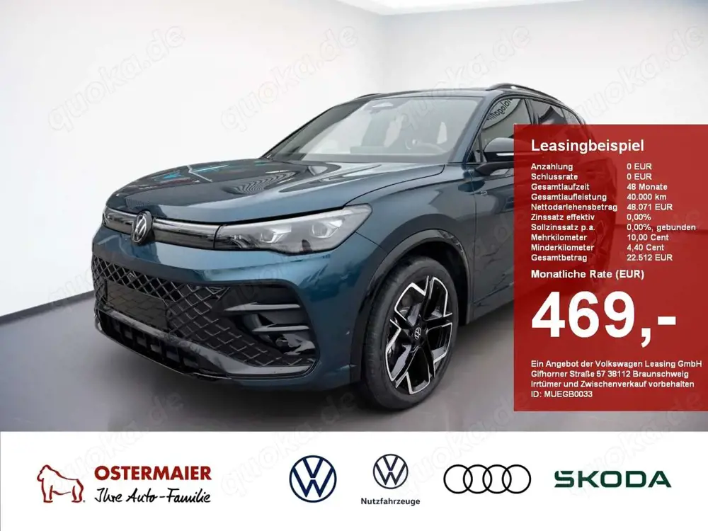 Volkswagen Tiguan R-Line 2.0TDI 150PS DSG 5J-GARANTIE,AHK,DISCOVER-P