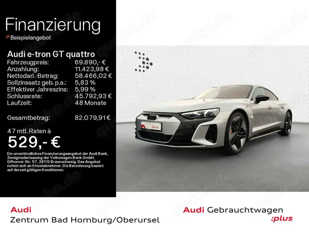 Audi e-tron GT *Navi*Matrix*Alu*HUD*BO*PDC*Ca