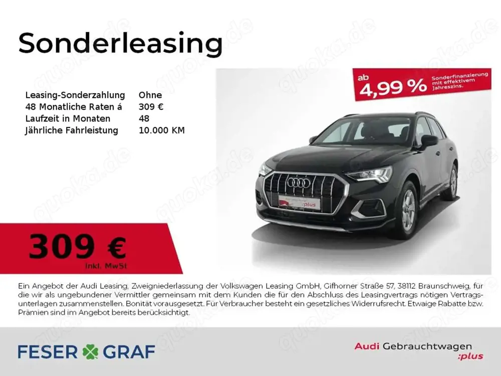 Audi Q3 SUV advanced 35 TDI S tronic virt.Cockpit/AHK