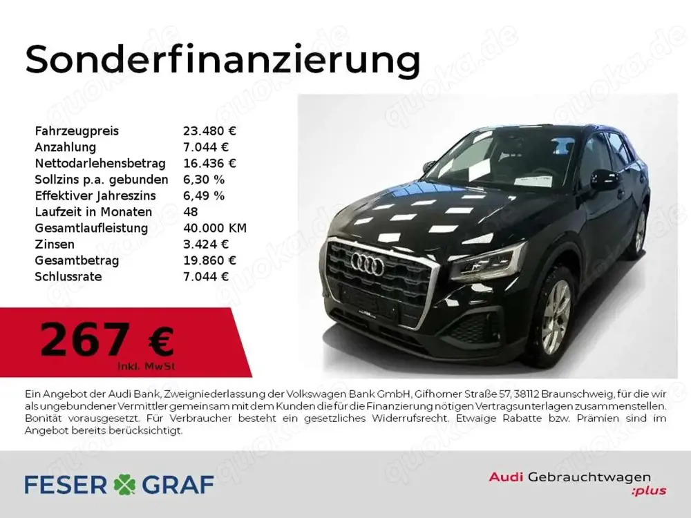 Audi Q2 30 TFSI LED,SmartphoneI,PDC,Sitzhzg
