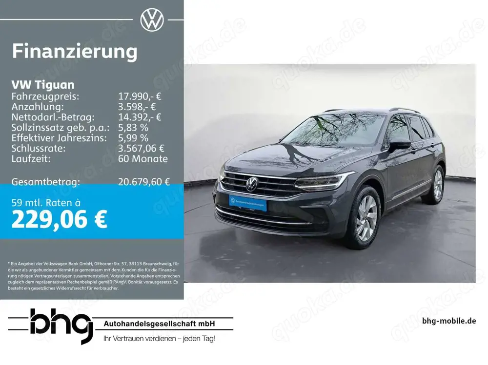 Volkswagen Tiguan 1.5 TSI LIFE #NAVI #LED #ACC #LANE-ASSIST