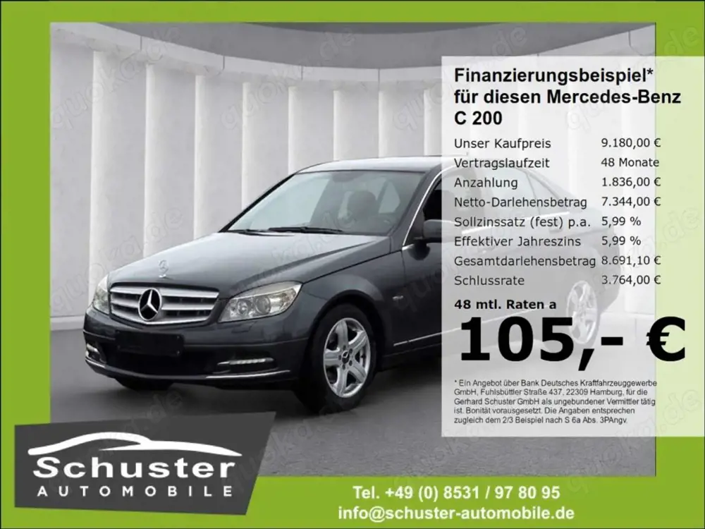 Mercedes-Benz C 200 CGI Avantgarde*Autom AHK Xenon Tempo SHZ