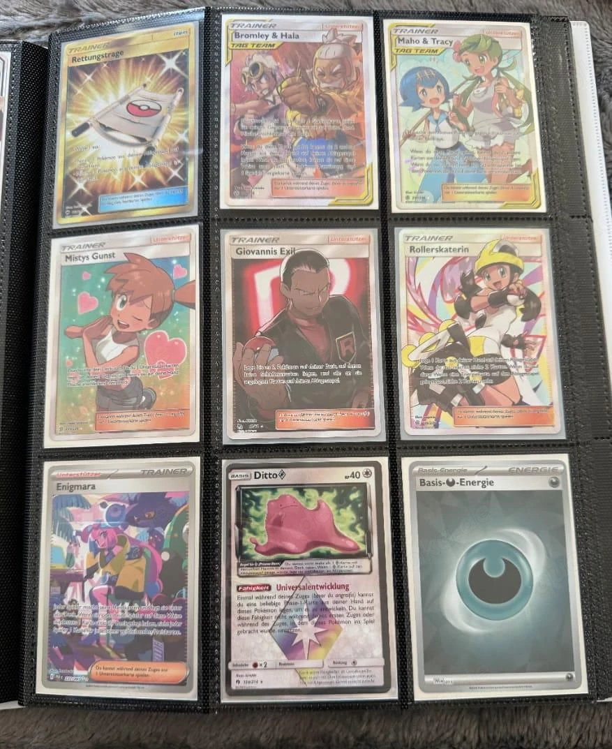 Pokemon Sammlung mit großem Ordner 