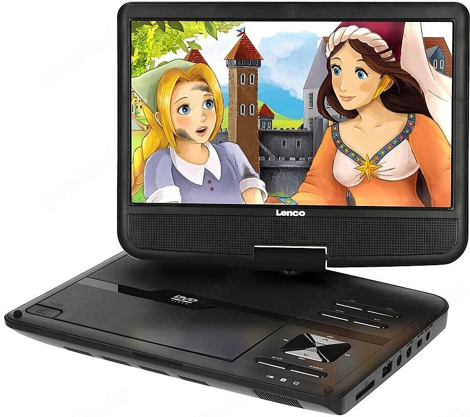Lenco DVP-1010BK - 10 Zoll - tragbarer DVD-Spieler       